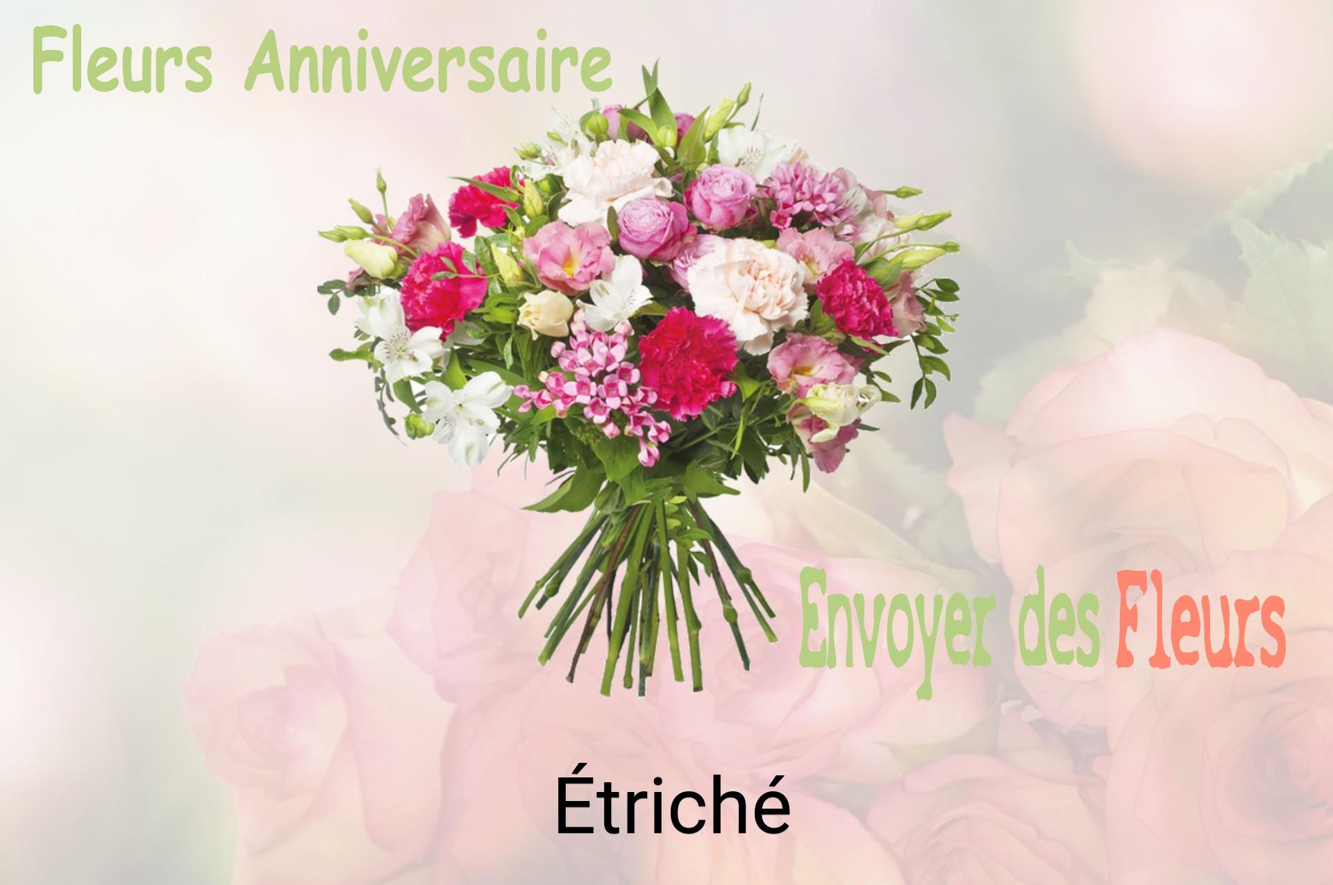 Bouquet de fleurs d’anniversaire livré à Étriché