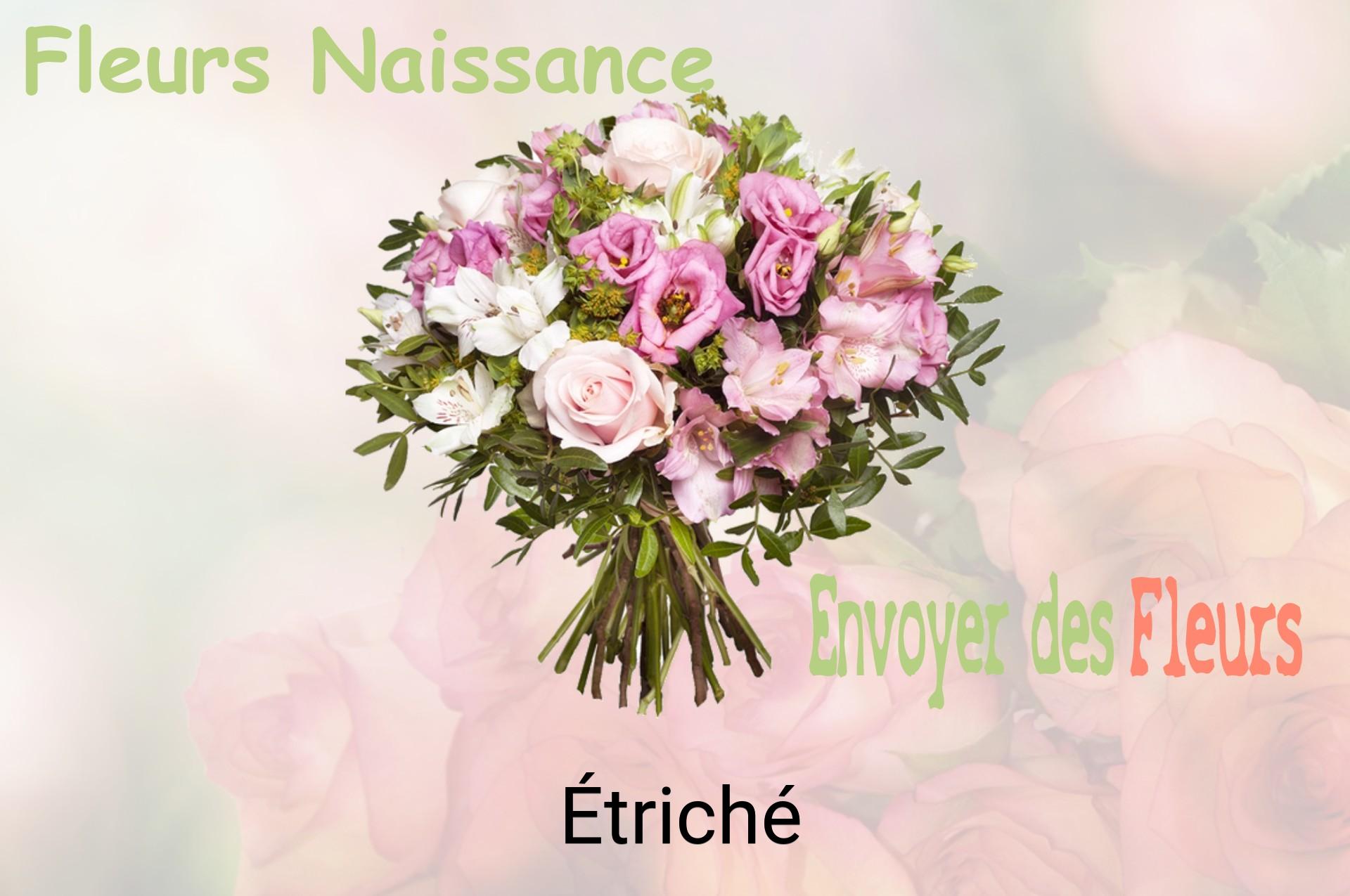 Bouquet de fleurs de naissance livré à Étriché
